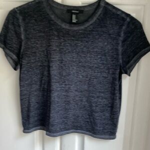 𝅺forever 21 Lightweight Classic dark heather gray T Shirt